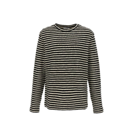 Jil Sander White Wool Long Sleeve T-Shirt