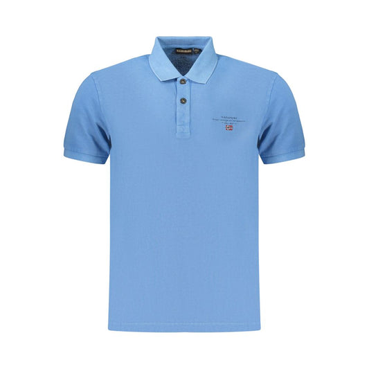 Napapijri Blue Cotton Polo Shirt