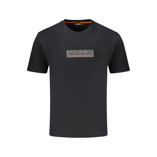 Napapijri Black Cotton T-Shirt