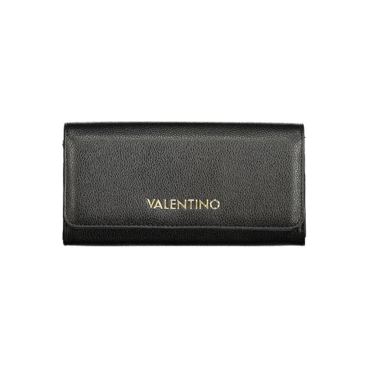 Mario Valentino Black Polyurethane Womens Wallet