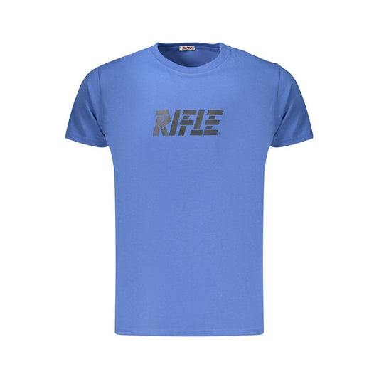 Rifle Blue Cotton Men's T-Shirt