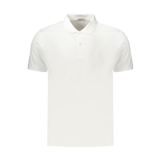 Coveri Moving White Cotton Polo Shirt