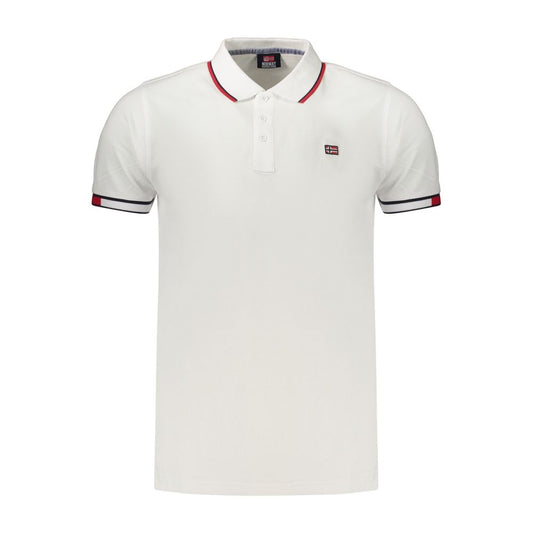 Norway 1963 White Cotton Polo Shirt