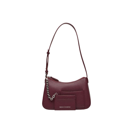 Armani Exchange Bordeaux Polyester Handbag