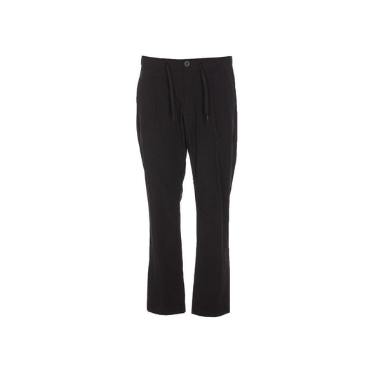 Herno Black Elastane Athletic Pants