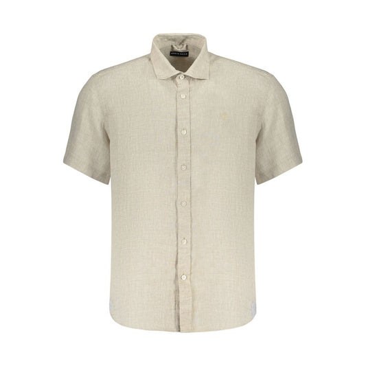 North Sails Beige Linen Shortsleeve Shirt