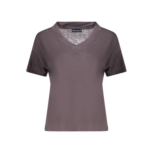 North Sails Gray Linen T-Shirt