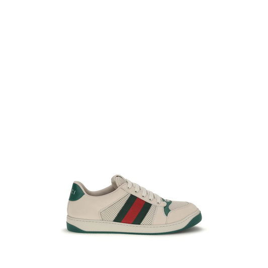 Gucci Beige Fabric Low Top Sneakers