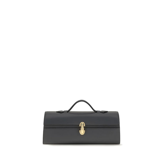 Savette Gray Calf Leather Bos Taurus Shoulder Bag