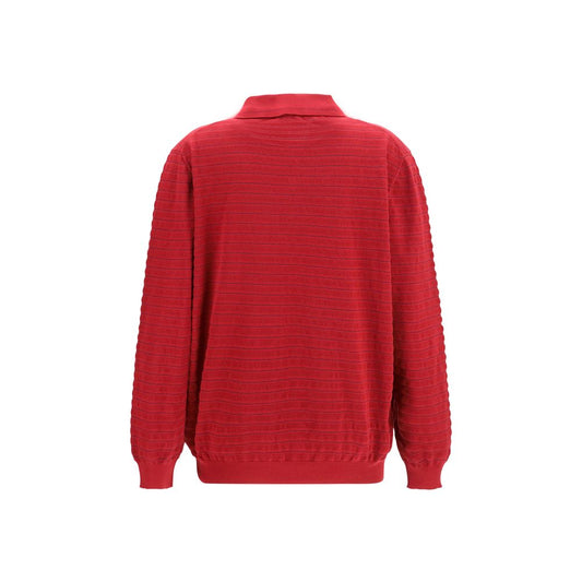 Miu Miu Bordeaux Cotton Polo Shirt