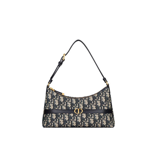Dior Blue Cotton Shoulder Bag