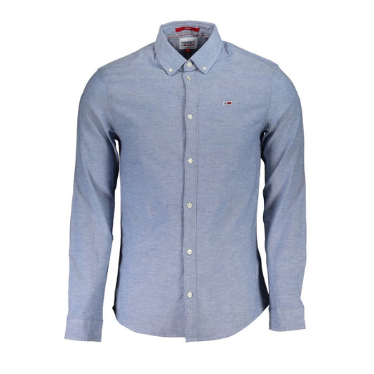 Tommy Hilfiger Blue Cotton Men's Shirt