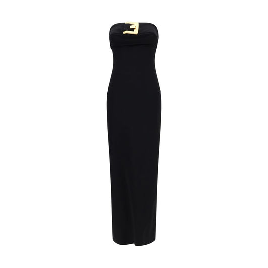 Balmain Black Viscose Cocktail Dress