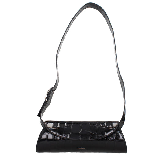 Jil Sander Black Leather Crossbody Bag