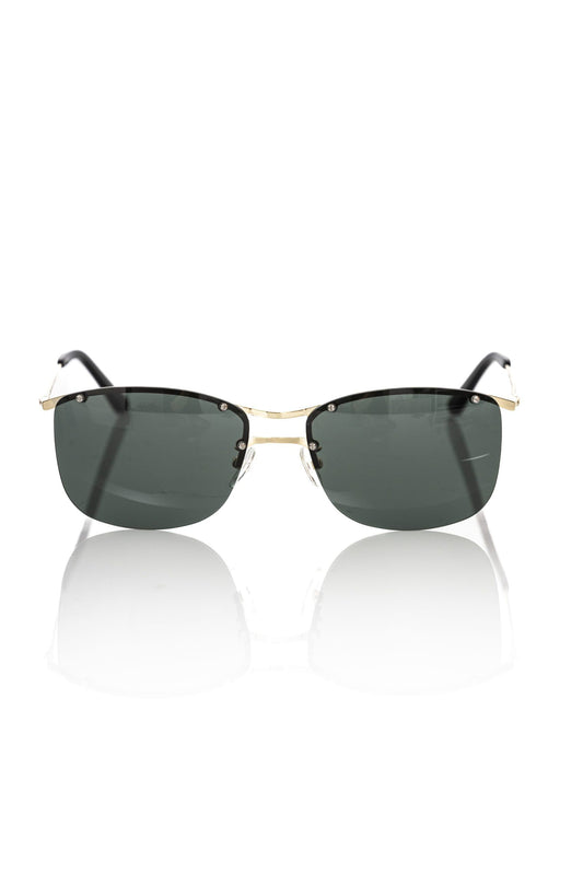 Gafas de sol Frankie Morello de fibra metálica negra para hombre