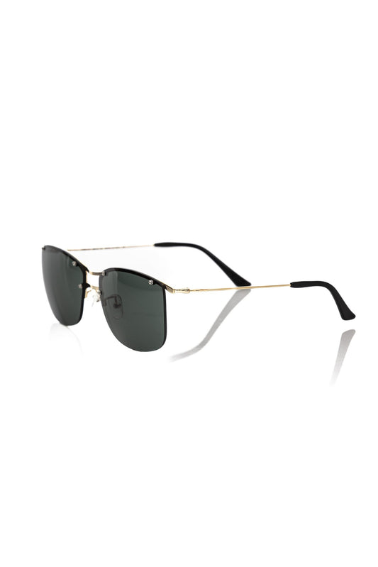 Gafas de sol Frankie Morello de fibra metálica negra para hombre