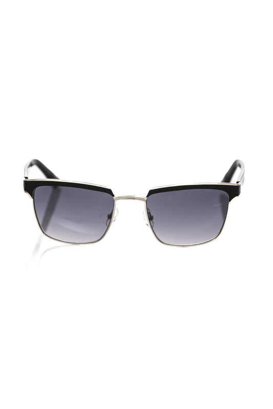 Gafas de sol Frankie Morello de fibra metálica negra para hombre
