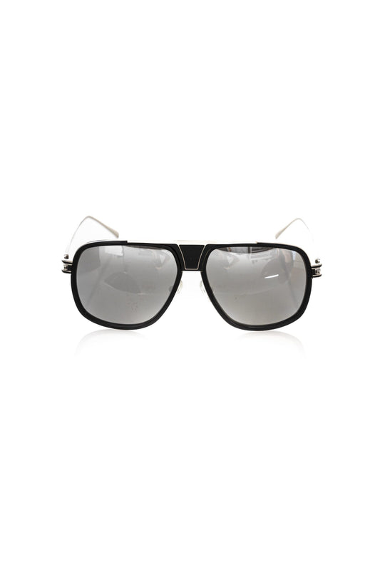 Gafas de sol Frankie Morello negras metalizadas para hombre