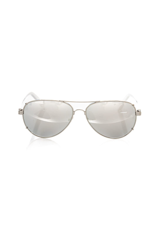 Gafas de sol Frankie Morello plateadas metalizadas para hombre