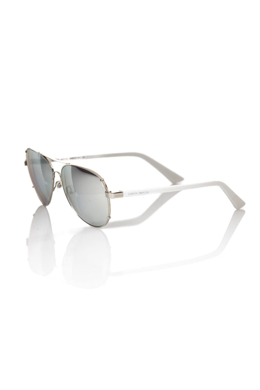 Gafas de sol Frankie Morello plateadas metalizadas para hombre