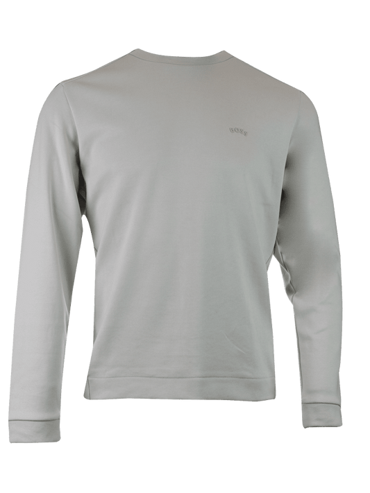 Sudadera elegante de algodón beige de Hugo Boss