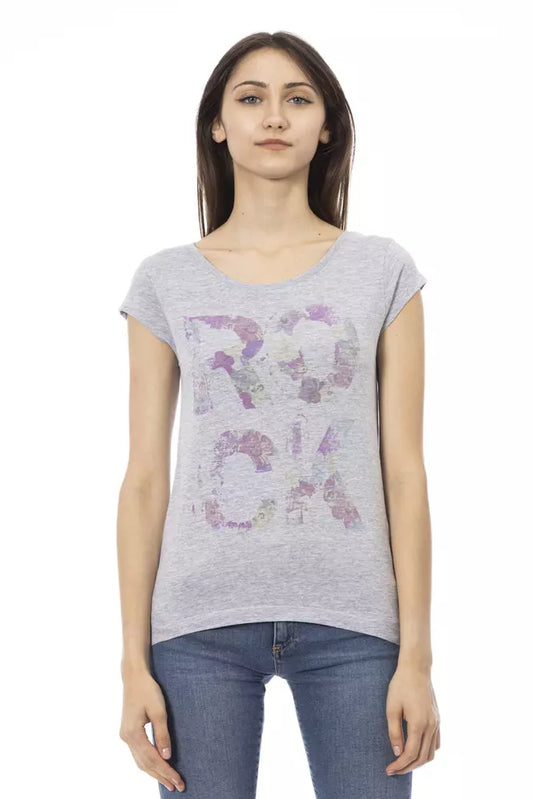 Camiseta Trussardi Action de algodón gris para mujer