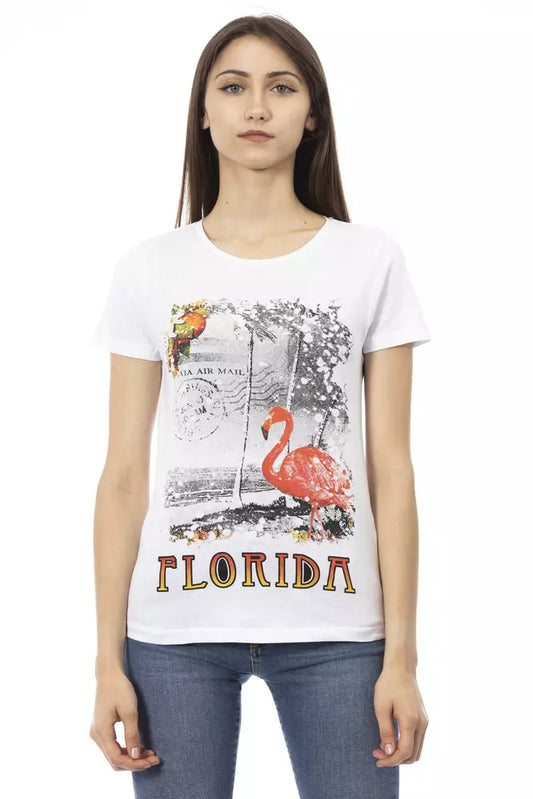 Camiseta Trussardi Action de algodón blanco para mujer