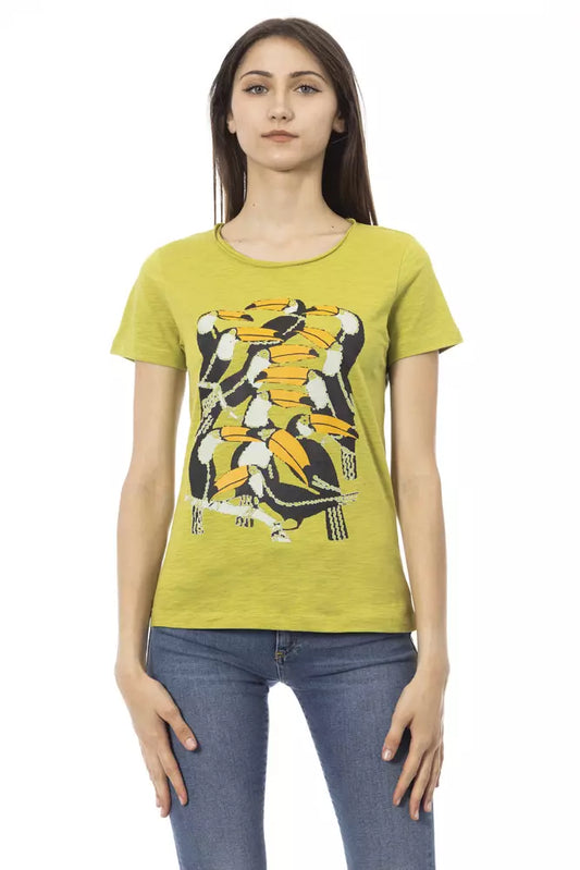 Camiseta Trussardi Action de algodón verde para mujer