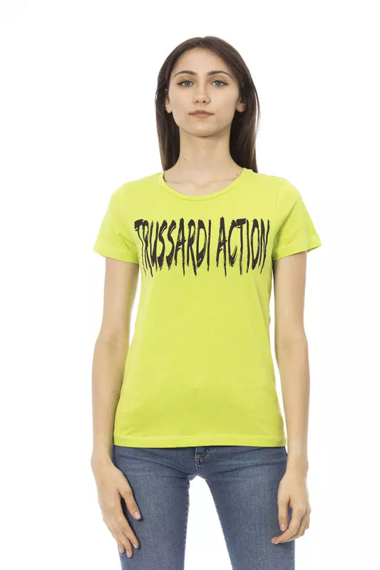 Camiseta Trussardi Action de algodón verde para mujer