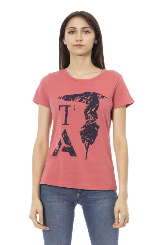 Trussardi Action Pink Cotton Women T-Shirt