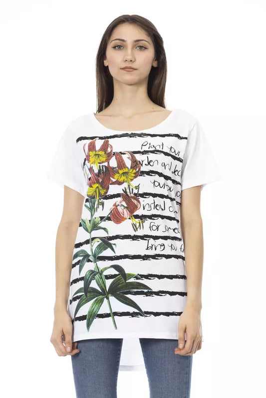 Camiseta Trussardi Action de algodón blanco para mujer