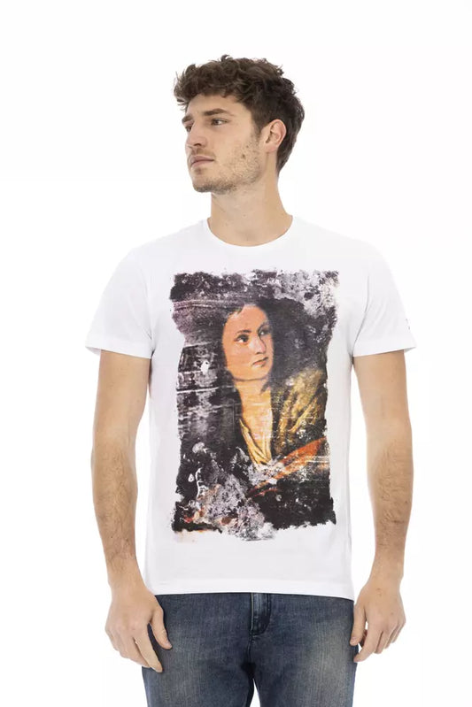 Camiseta Trussardi Action de algodón blanco para hombre