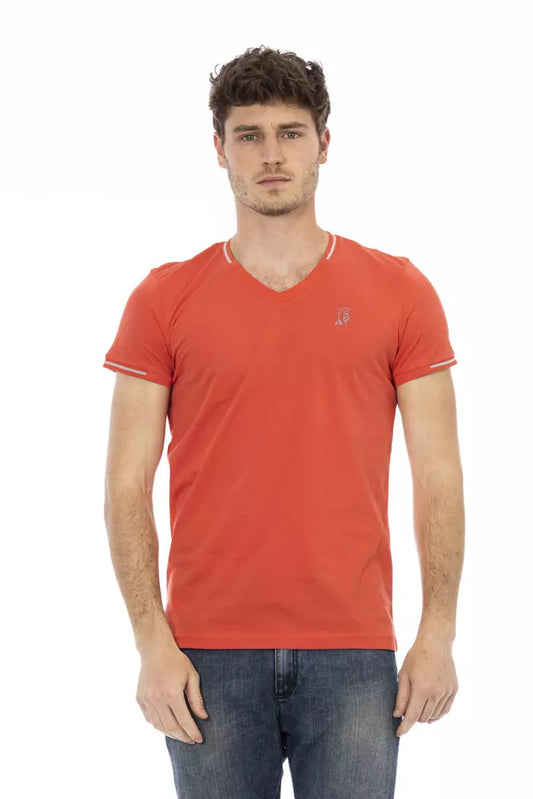 Camiseta Trussardi Action de algodón naranja para hombre