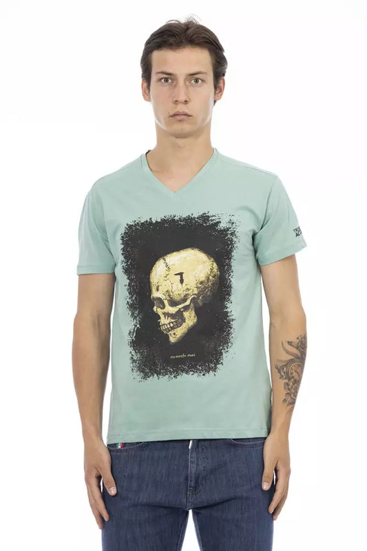 Camiseta Trussardi Action de algodón verde para hombre