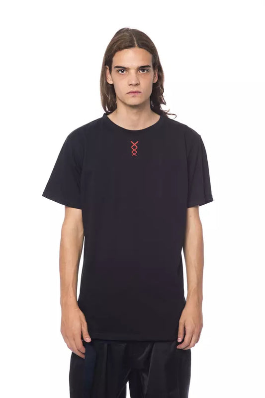 Camiseta de algodón negra para hombre de Nicolo Tonetto