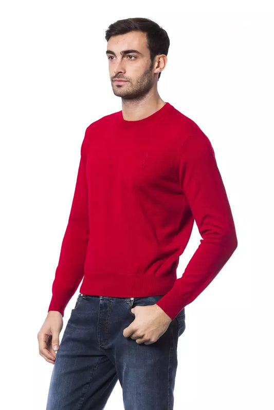Suéter de lana merino roja de Billionaire Italian Couture para hombre