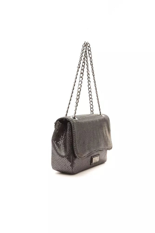 Bolso bandolera Pompei Donatella de piel gris para mujer