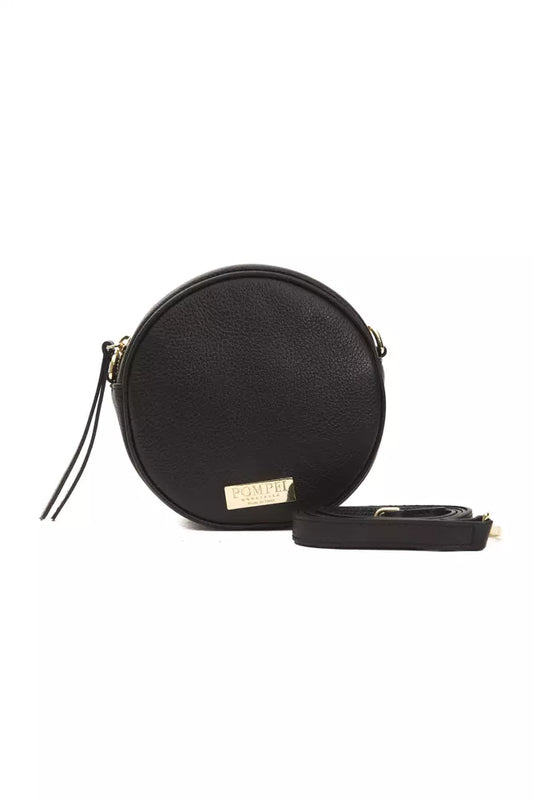 Bolso bandolera Pompei Donatella de piel negra para mujer