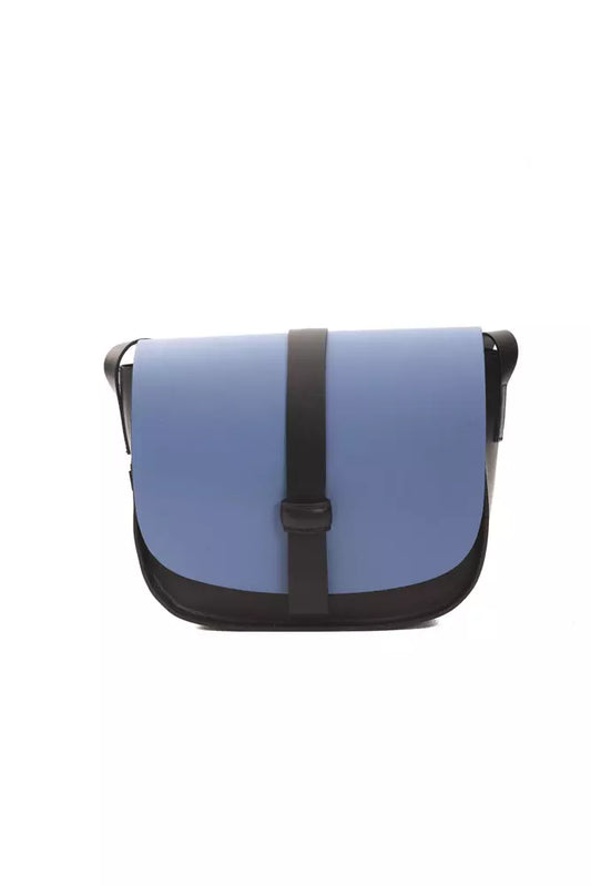 Bolso bandolera Pompei Donatella de piel azul para mujer