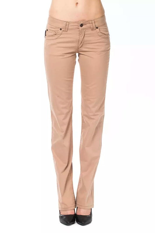 Pantalón de algodón beige Ungaro Fever para mujer