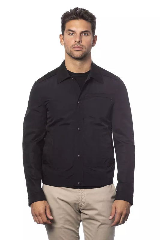 Chaqueta Verri de algodón negro para hombre