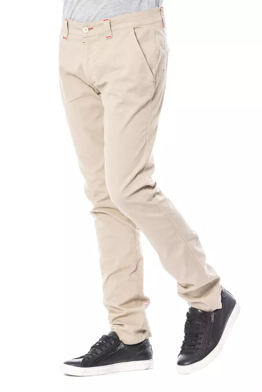 Pantalón chino de algodón beige Verri para hombre
