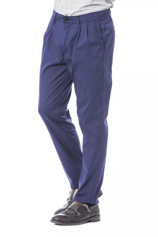 Pantalones chinos de algodón azul Verri para hombre