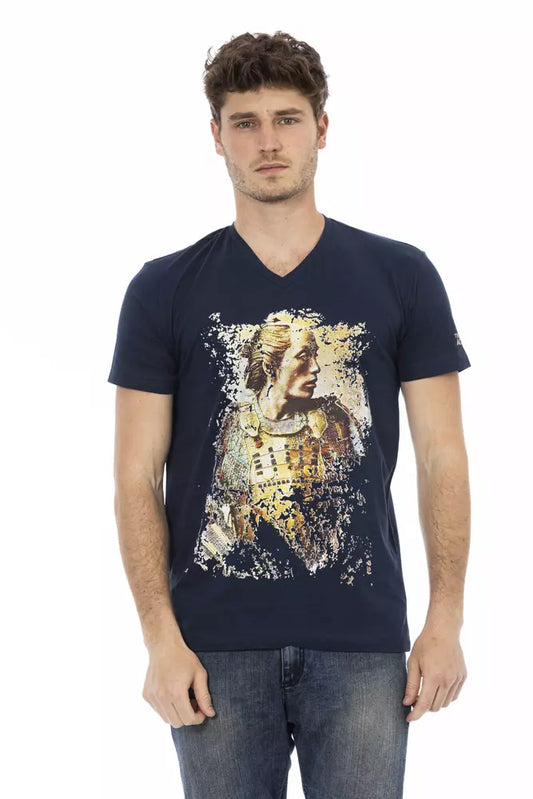 Camiseta Trussardi Action de algodón azul para hombre
