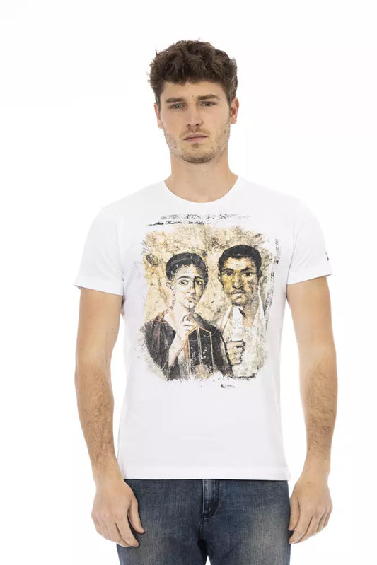 Camiseta Trussardi Action de algodón blanco para hombre