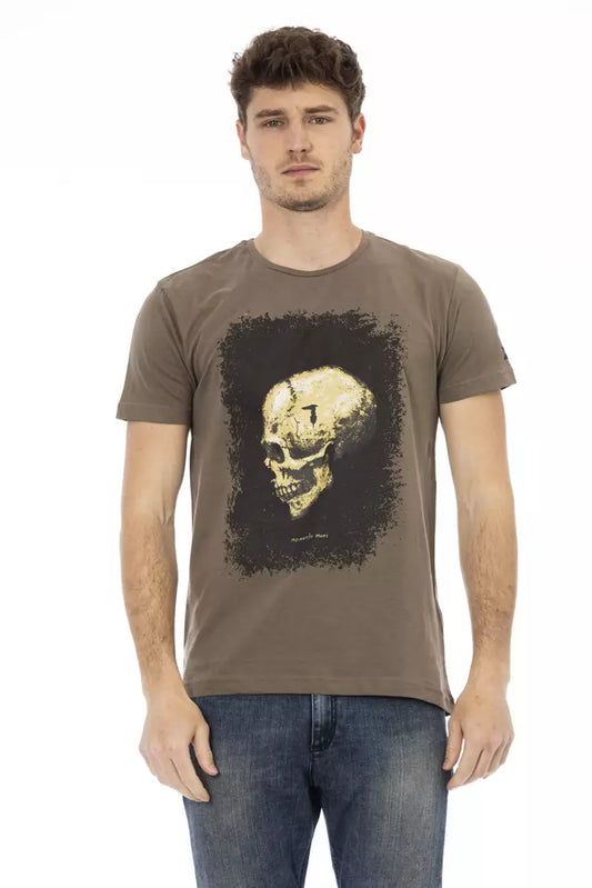 Camiseta Trussardi Action de algodón marrón para hombre