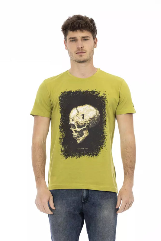 Camiseta Trussardi Action de algodón verde para hombre