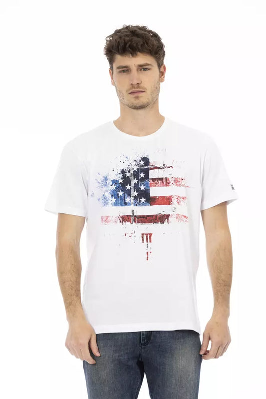 Camiseta Trussardi Action de algodón blanco para hombre