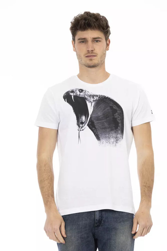 Camiseta Trussardi Action de algodón blanco para hombre