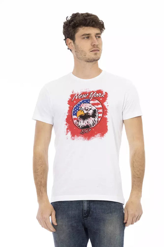 Camiseta Trussardi Action de algodón blanco para hombre